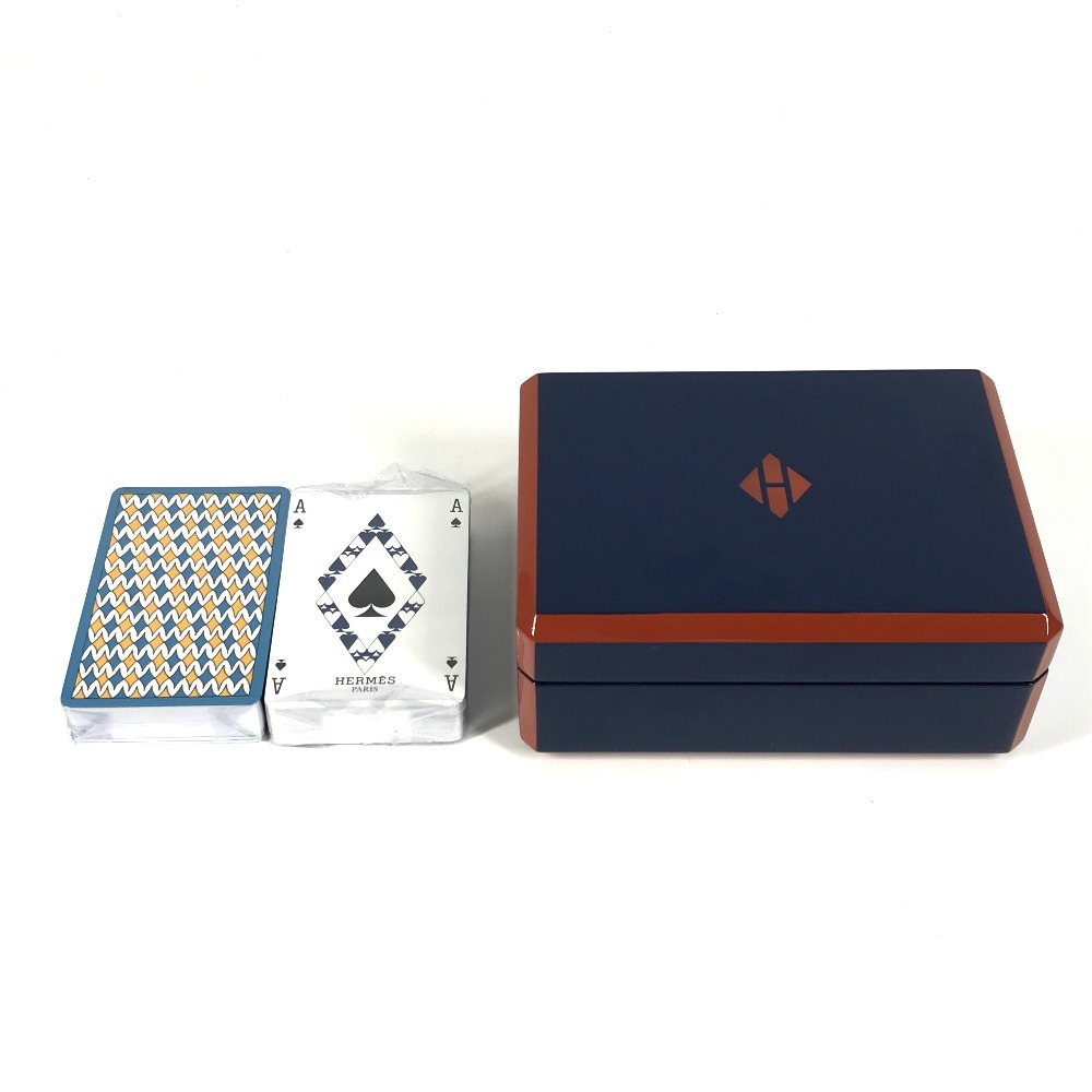 雑貨 H401148M ファセットポーカーＨティサージュ インテリア ボックス BOX カードゲーム トランプ ゲーム ポーカー ラッカー ブルー・グラン・フォン ブルー