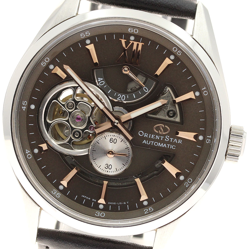 オリエント ORIENT WZ0201DK オリエントスター モダンスケルトン 自動巻き メンズ 良品 _943292【中古】