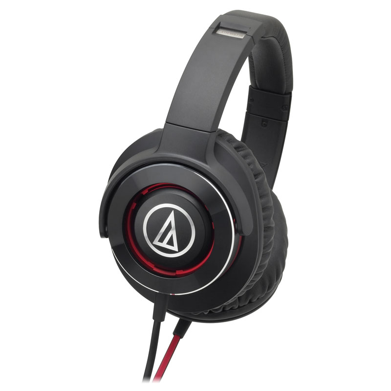 オーディオテクニカ ATH-WS770-BRD ダイナミック密閉型ヘッドホン(ブラックレッド) ATHWS770BRD