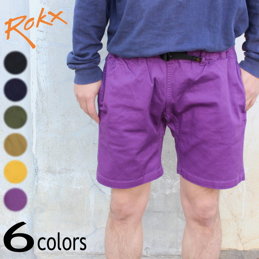 正規品 定番 エムジー ロックス ショーツ RXMS193022 ブラック インディゴ オリーブ チノ ゴールド パープル