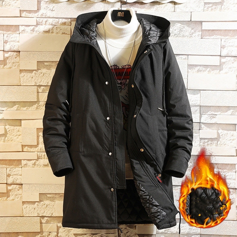 中綿コート ダウンジャケット メンズ ロングコート ジャケット 中綿入り トレンチコート マウンテンパーカー 防寒 秋冬 暖かい アウター 大きい