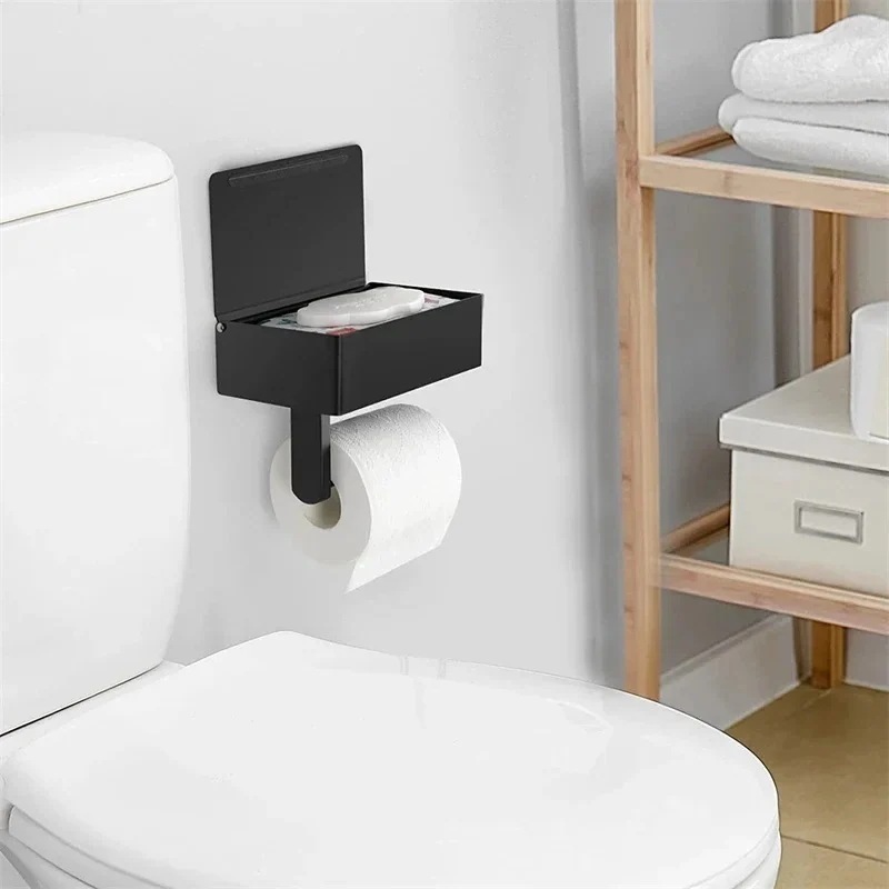 【挑戦 】壁に取り付けられたトイレホルダー 粘着テープホルダー ティッシュアクセサリー