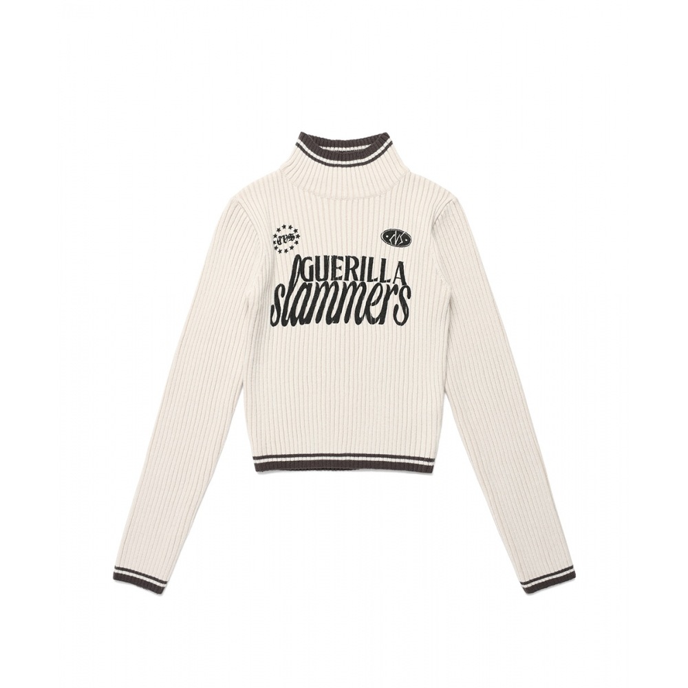 キャビッシュ W スラマーズタートルネックニットアイボリー (CV2DFFK640A)