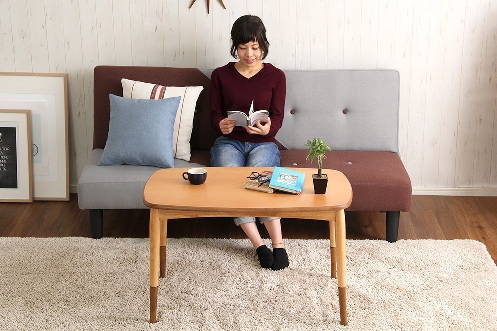 こたつテーブル コタツ 高さ調節 おしゃれ 日本製 炬燵 机 ダイニング ハイテーブル アルダー フラットヒーター 長方形 90cm