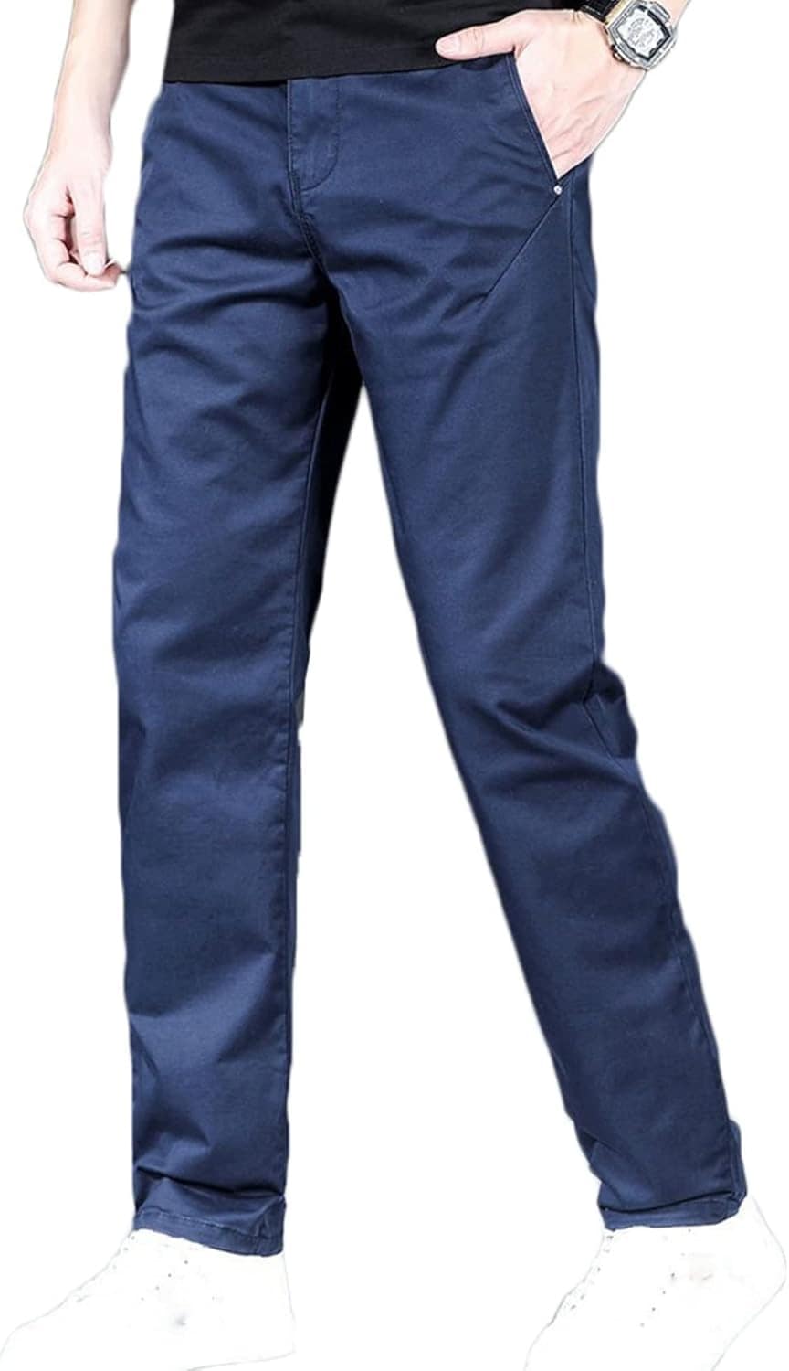 ロングパンツ メンズ チノパン 無地 カジュアル オシャレ 春夏 ズボン おおきいサイズ 長ズボン 紳士 イージーパンツ ビジネスカジュアル リラックス ソフト 通気 ストレート