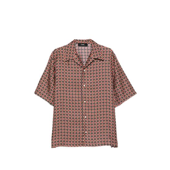 AMIRI Men Shirts AMTOSH1151 BLACK BLACK RED