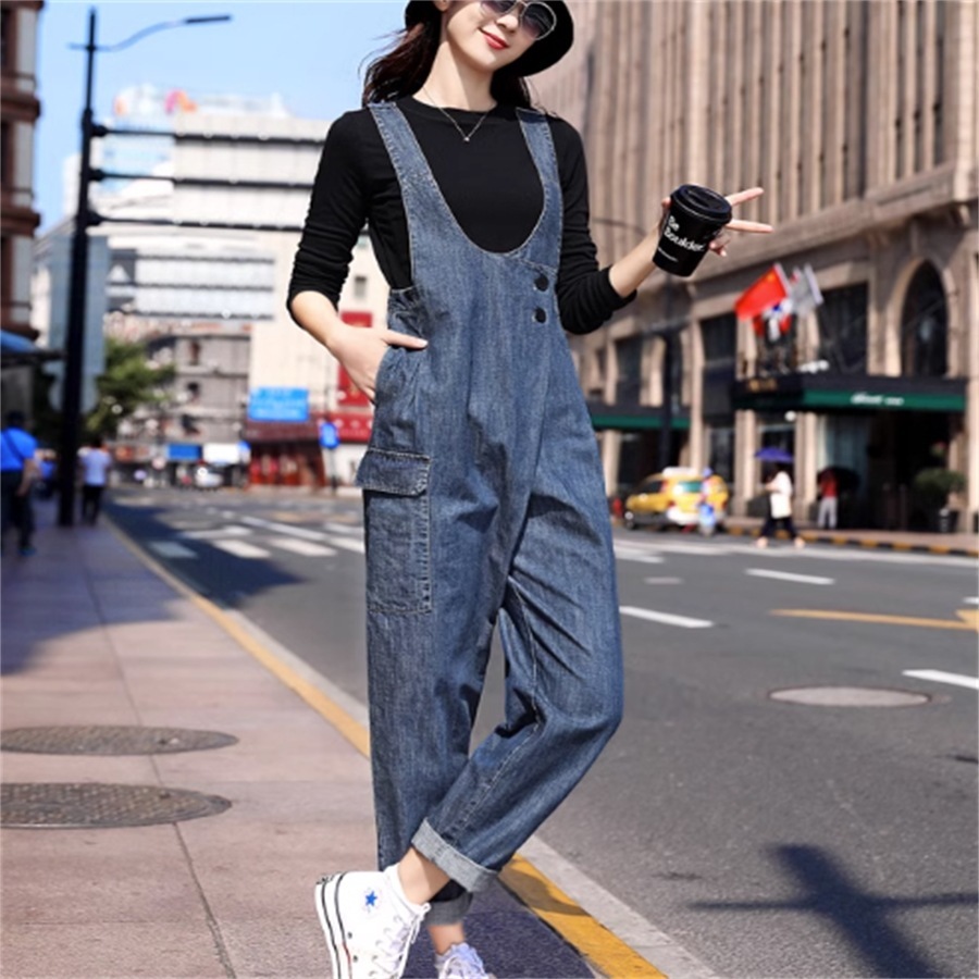 パンツ ボトム デニムパンツ オーバーオール ロング ミモレ ポケット ハイウエスト デニム ブルーデニム かわいい 大人可愛い 大人女子 綺麗 シンプル カジュアル 大人 おしゃれ