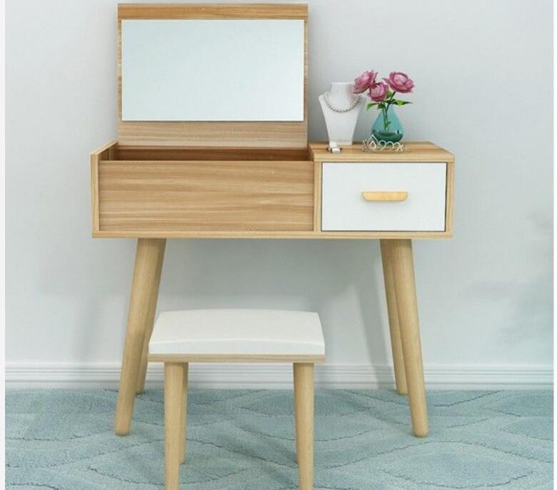 北欧風メイクアップ化粧台メイク化粧台　寝室ドレッサテーブル多機能コンパクトにinsミニ化粧台