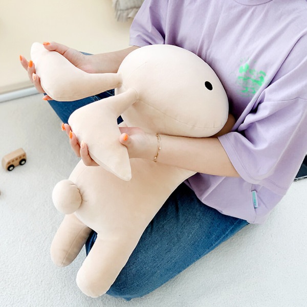 クレヨンしんちゃん ガラスウサギ ボディモチ ライイング クッション ぬいぐるみ 50cm 愛着 動物 ウサギ