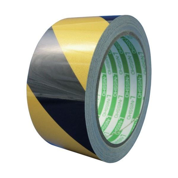 日東エルマテリアル 再帰反射テープ 400mm×10m イエロー/ブラック HT-400YB 1巻 20,298円