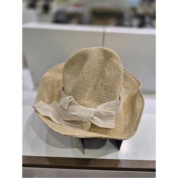 [] 女性ラフィアフローピーハット(ECASH1696IV) [P003695391]