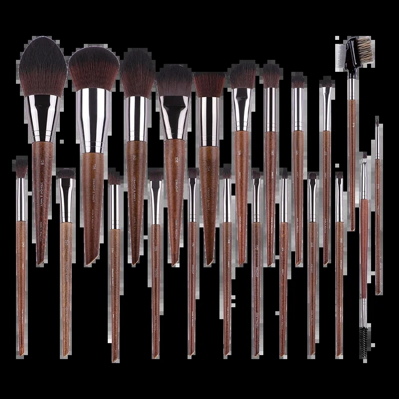 Mydestymuf-ファンデーション,チーク,シャドウ,アイブロウパウダー用のメイクブラシのセット 1-6-22