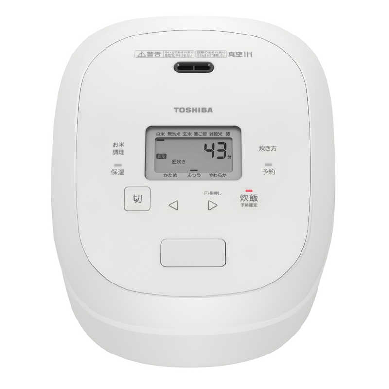 東芝　TOSHIBA　炊飯器 5.5合 炎匠炊き 真空IH ミルキーホワイト　RC-10RXA-W