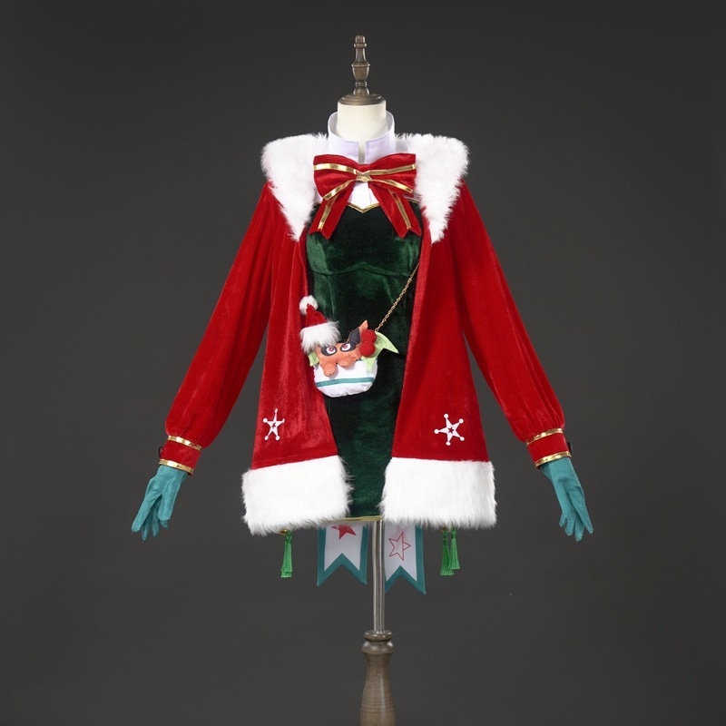 忍者コス衣装冬クシナクリスマス二次元アニメキャラクターパフォーマンス衣装コスプレ