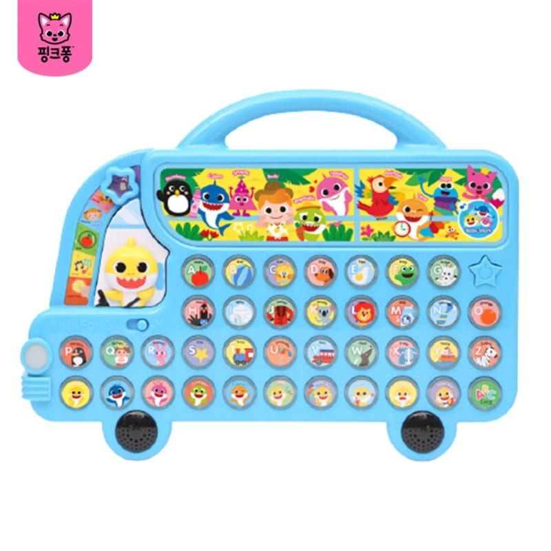 赤ちゃんサメのアルファベットBUS /英語の動揺37曲/300音/6段階学習モード