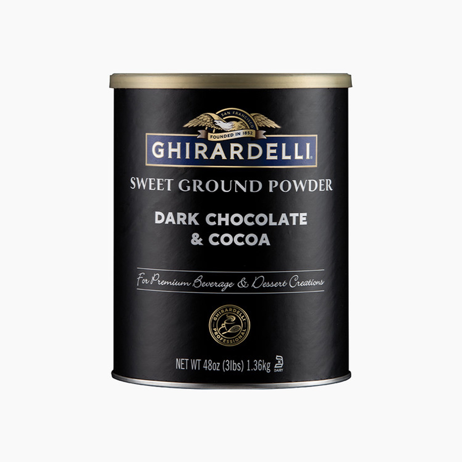 GHIRARDELLI Sweet Ground Powder Dark Chocolate & Cocoa 1.36kg X 1個