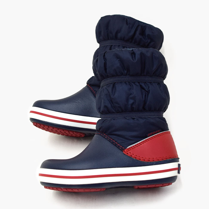 正規取扱店 ブーツ キッズ クロックバンド ウィンターブーツ スノーブーツ 防水 軽量 アウトドア シューズ 靴 保温 あったかい 防滑 滑らない 14cm 17.5cm 206550