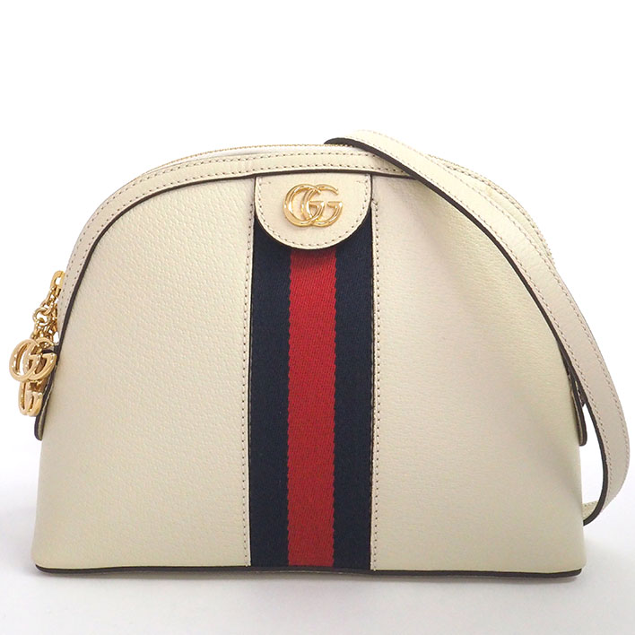 【美品】グッチ オフィディア シェリーライン ゴールド金具 ウェブ レディース 【ショルダーバッグ】