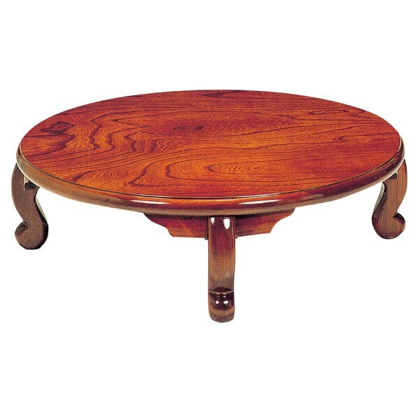 座卓 折れ脚 ローテーブル 円卓 まどか 直径120cm