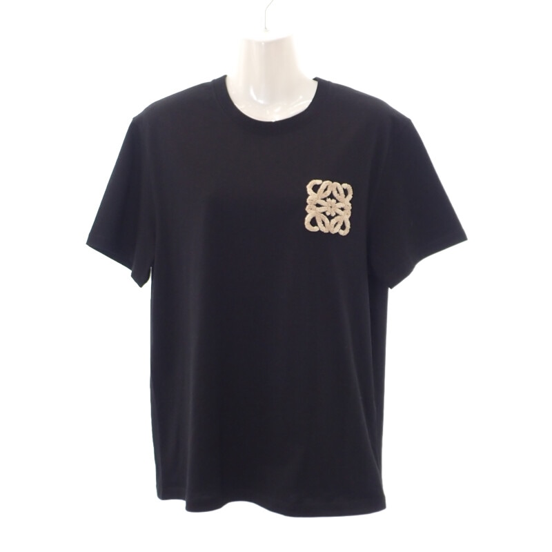 【Sランク】 リラックスフィット Tシャツ H616Y22X67 半袖Ｔシャツ コットン ブラック XS メンズ【ISEYA】