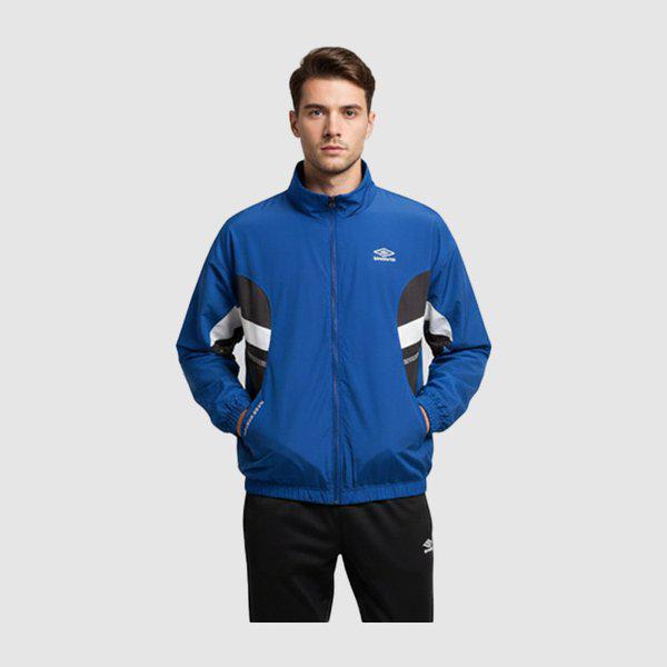 ヘリテージトラックウーブンウィンドブレーカージャケットUR121CJK13-BLU0