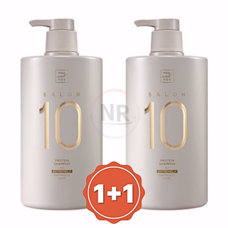 1+1 サロンプラスクリニック10極損傷ヘア用シャンプー990ml