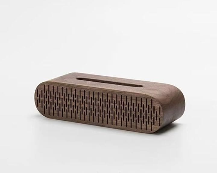 スマホスタンド スピーカー 天然木 電源不要 木製 置くだけ(WS1710D ブラウン ブラックウォールナット（アメリカ）)