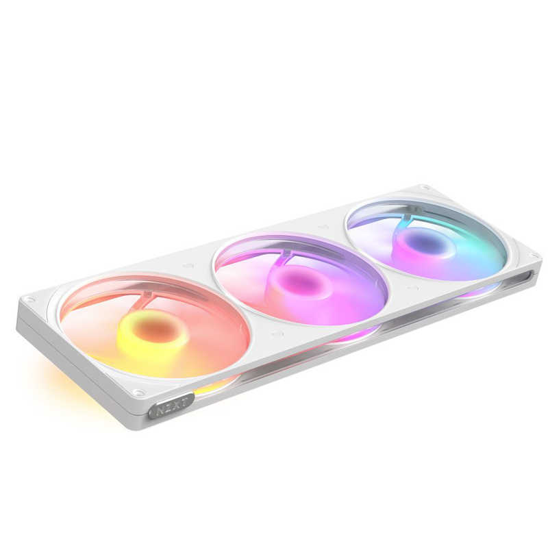 【2026年06月18日発売予定】NZXT　ケースファン シングルフレーム F420 RGB(2026)［ 420mm / 2000RPM(ファン1基あたり) ］ ホワイト　RF-R242U-WF