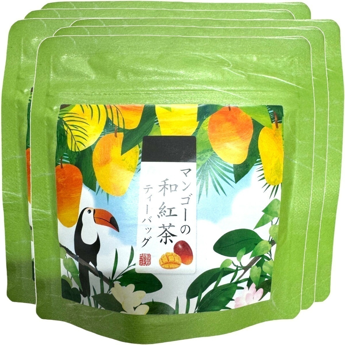 国産紅茶 マンゴーの和紅茶 10g(2g×5パック)×6袋セット 静岡県産紅茶 マンゴーティ 国産紅茶 日本茶 マンゴーティーバッグ 紅茶 ティーパック ダイエット ギフト プレゼント 内祝い お返し