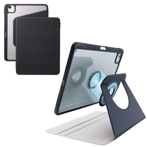 エレコム TB-A25MMG360BK iPad Air ケース 11インチ ( M3／M2 )／10.9インチ 第5・第4世代 マグネット着脱フラップ ブラック