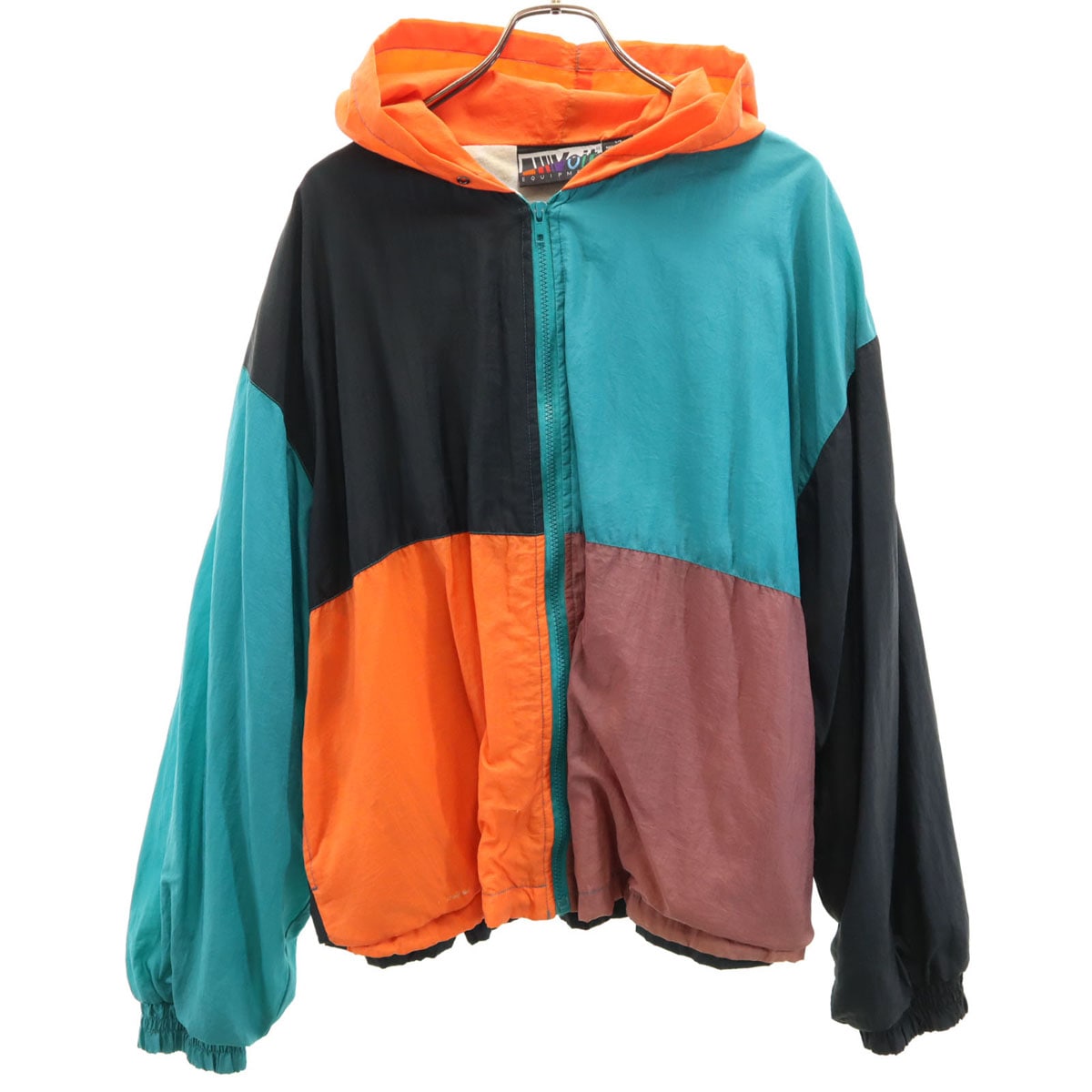 Voit EQUIPMENT 90s オールド ナイロンジャケット L フーディー メンズ 古着