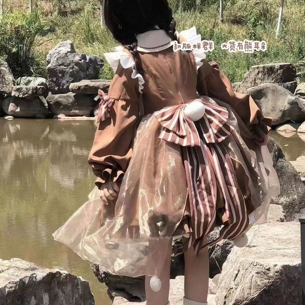 和服コスチュームコスチュームロリータドレス 冬にあったかスイートベア P キュートキャベツ