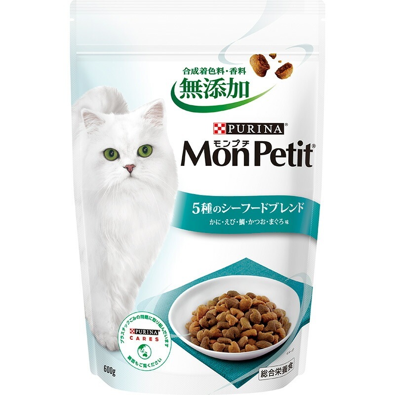 （まとめ買い）モンプチリュクスバッグ 5種のシーフードブレンド 600g 猫用フード [x6] 4,990円