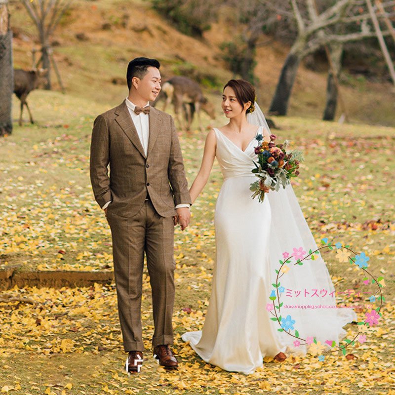 2020 ウエディングドレス マーメイドライン スレンダーライン ロングドレス 白 二次会 結婚式 エレガント ドレス 花嫁 発表会 体型カバー マキシ丈ドレス 前撮り