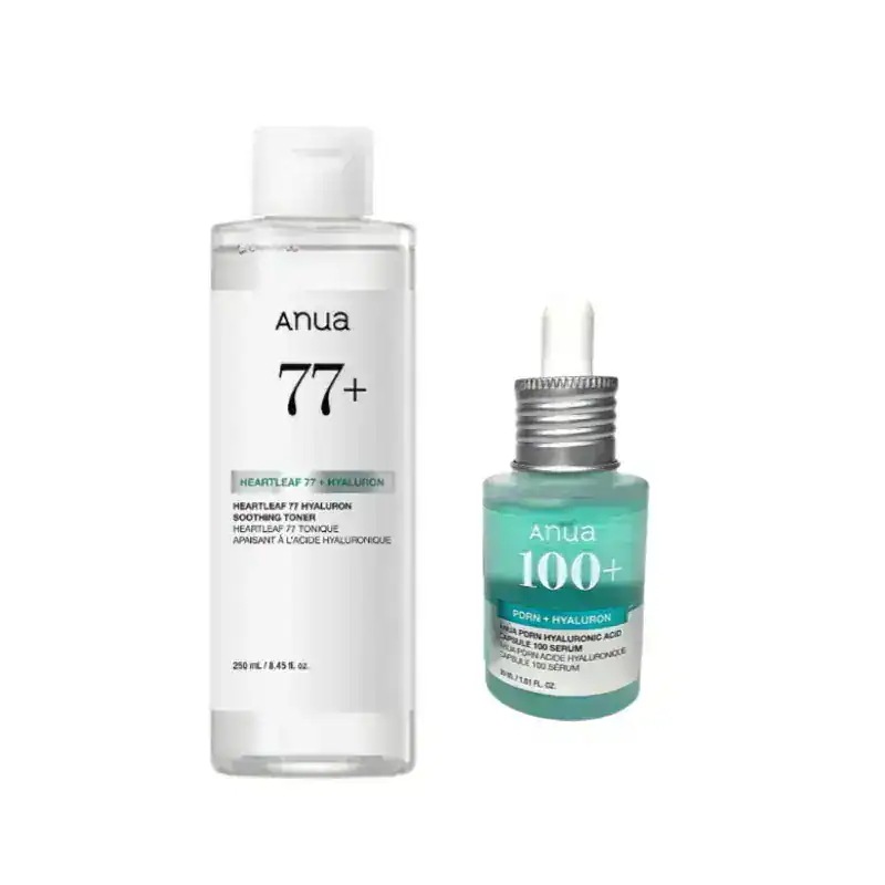 【保湿セット】ドクダミ77% スージングトナー 250ml + PDRN ヒアルロン酸カプセル 100 セラム 30ml