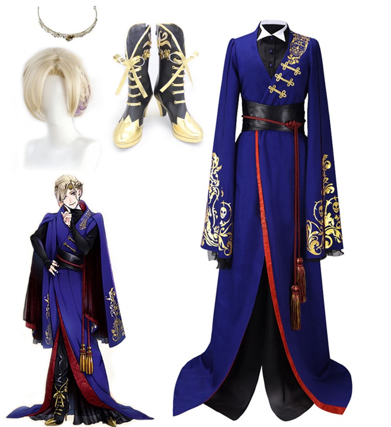 ウィッグ付きセット ツイステッドワンダーランド ヴィル シェーンハイト 寮服 ポムフィオーレ寮 コスプレ衣装 靴追加可