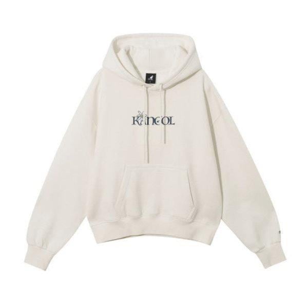 フーディー CQK KRFW-HY51660IV ウーマンズ フラワー レタリング フーディー 5166 アイボリー