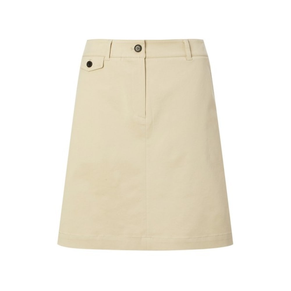 [ヘッジスレディース] 25SS Hラインチノミニスカートベージュ HSSK5BL81I2