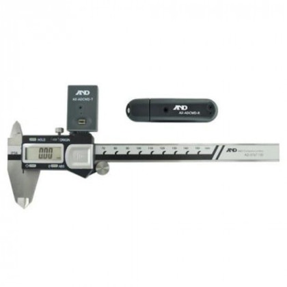 A＆D 防滴デジタルノギス通信セット ワイヤレス通信 送受信機付 AD5767150S