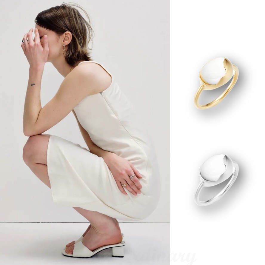 Ellipse Glass Ring 指輪 リング #7415