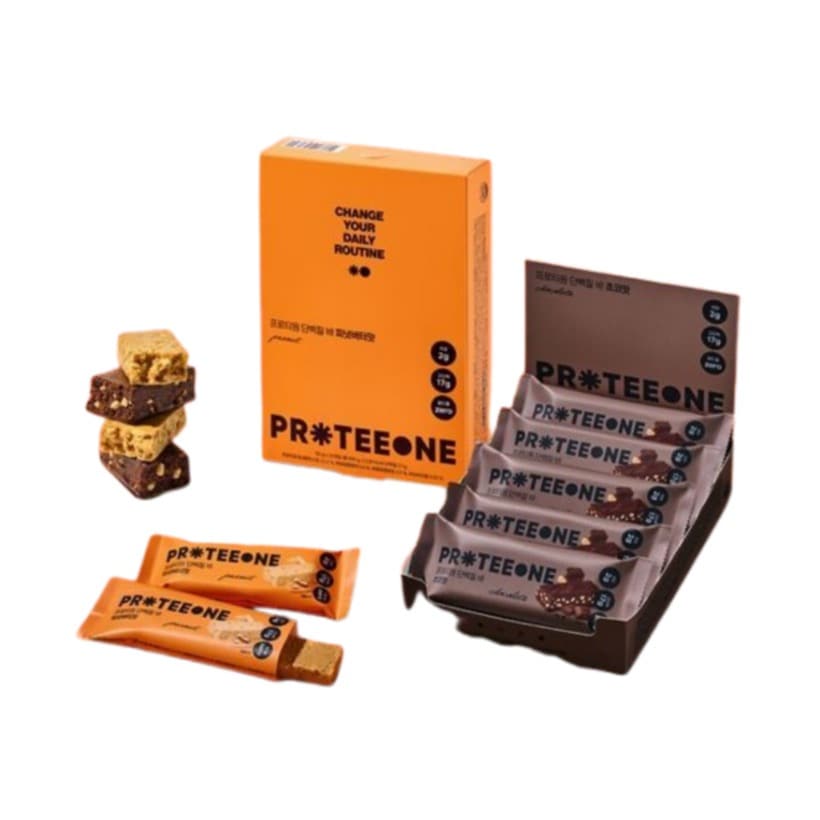 [25SS/New]プロテインバー 1BOX(10個入り) 2種 択1(Chocolate/Peanut butter)