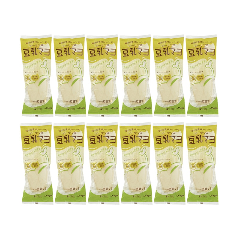 オーサワ 豆乳マヨ 300g 12本セット マヨネーズ風調味料 コレステロールゼロ 卵砂糖不使用 国内産大豆