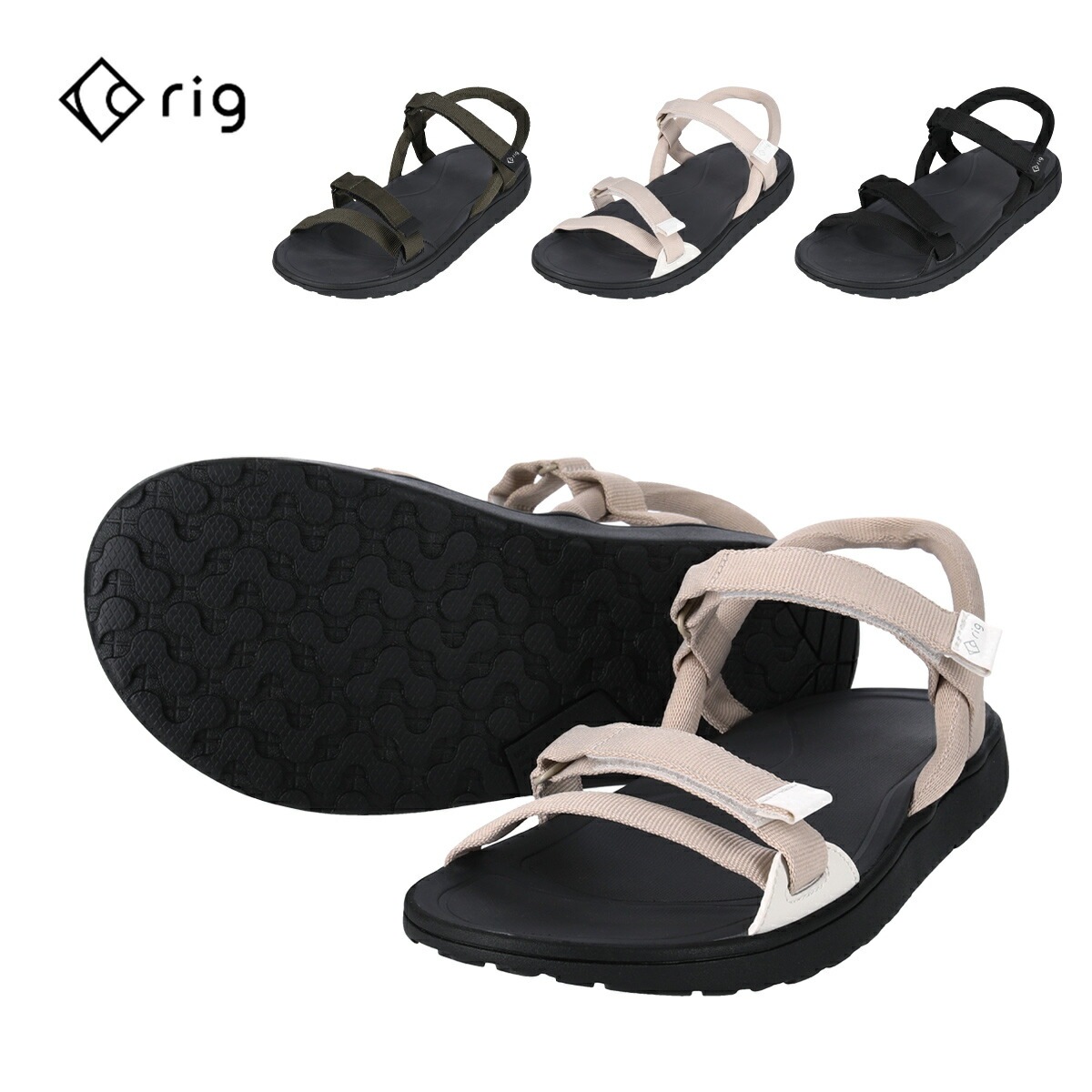 サンダル リグ リカバリーサンダル rig tetiva テチーバ リラックスサンダル リスライドサンダル 薄型ソール クッション 反発 衝撃吸収 快適 ユニセックス アウトドア