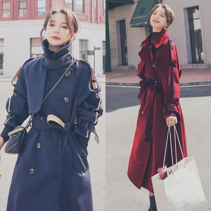 美品 お値下げ致します 綺麗なワインレッドのコート