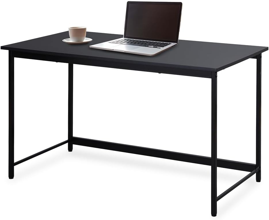 【組立簡単】アイリスオーヤマ 机 デスク パソコンデスク pcデスク シンプル 幅120cm 奥行60cm ブラック×ブラック ベーシックデスク 勉強机 ワークデスク 120×60 BDK-1260