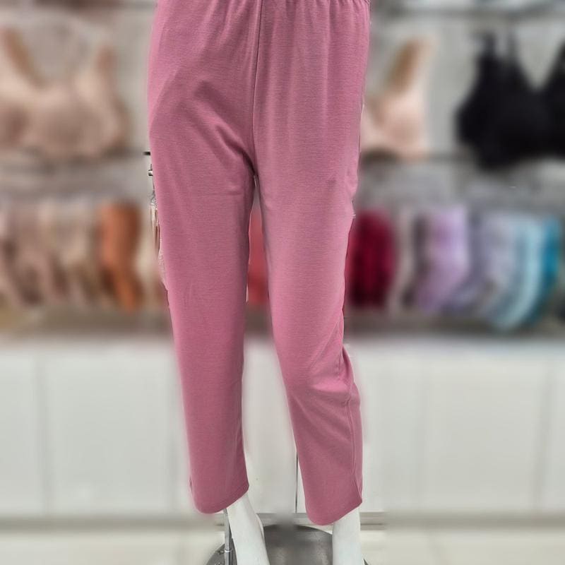 ポリ起毛ソリッド女性イージーウェアパンツ/EZ1957P