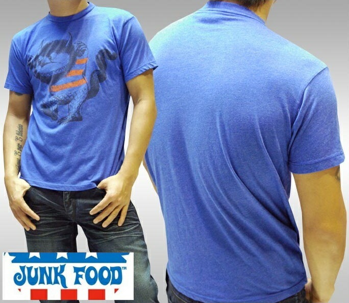 JUNK FOOD ジャンクフード メンズ Tシャツ かいじゅうたちのいるところ ブルー JUNKFOOD safari サファリ LEON レオン 雑誌 掲載 ロンハーマン 取扱 ジャンク フード