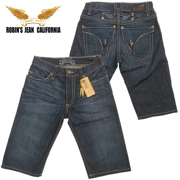 ROBIN S JEAN ロビンズジーン メンズ デニム ハーフ パンツ ロングフラップ 133 safari サファリ LEON レオン オーシャンズ 掲載 ジーンズ ブランド ロビンズジーンズ セ