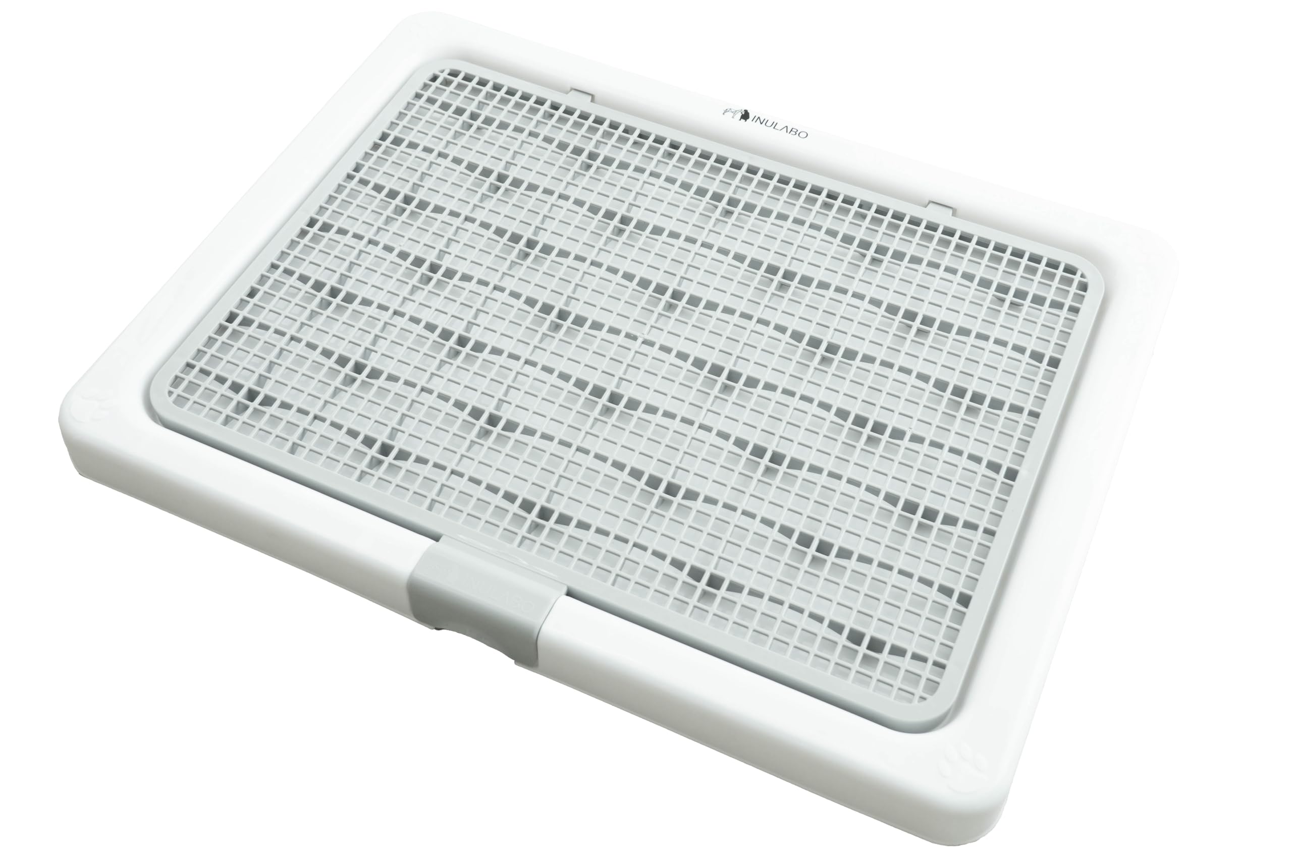 INULABO(イヌラボ) 犬 トイレ トレー 高床式 小型犬 中型犬 ワイド サイズ 飛び跳ね防止 ステップ しつけ トイレトレーニング 【足元いつでも綺麗】(グレー(ワイド 67×51cm)) 5,777円