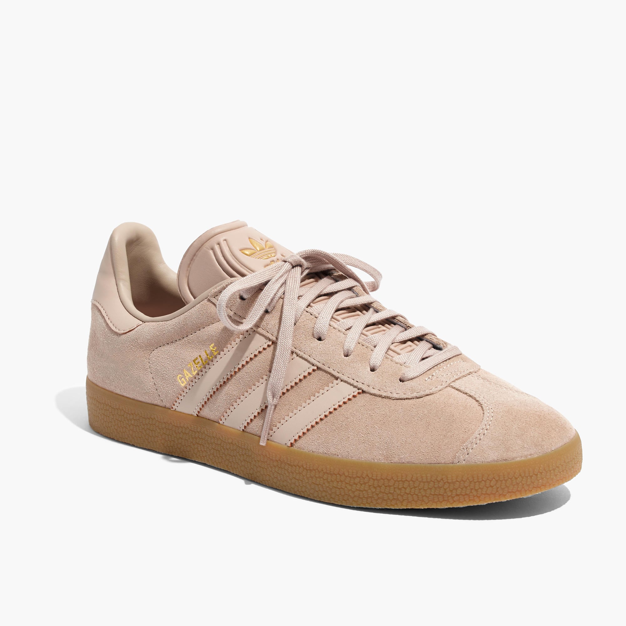 adidas gazelle lace-up sneakers in tan
